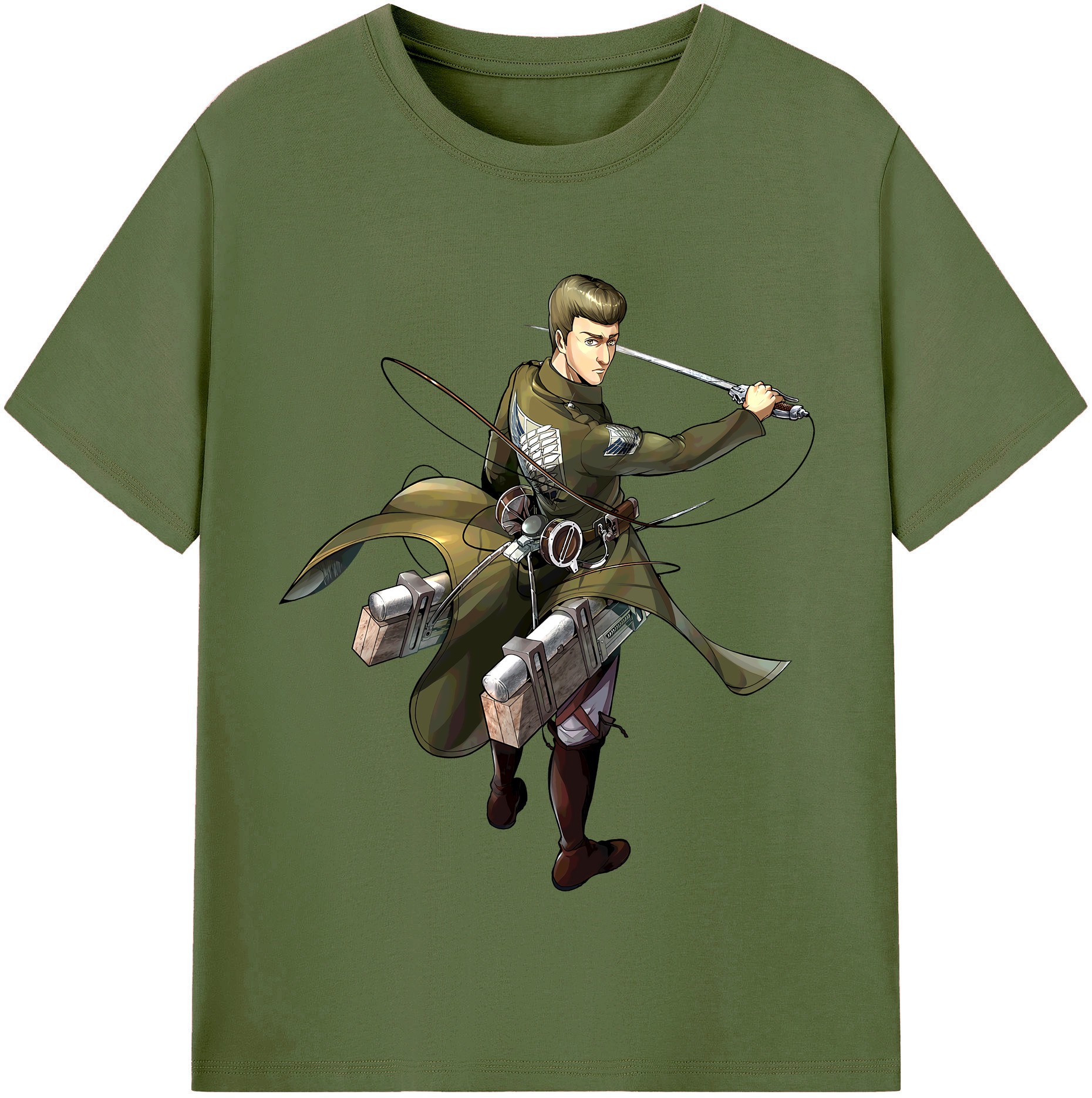 （画像用） 進撃の巨人 Attack on Titan 綿100％半袖Tシャツ（フロントプリント）